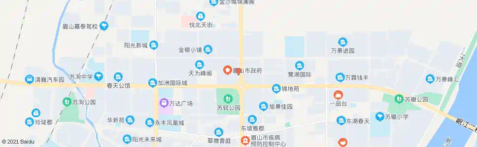 眉山眉中_公交站地图_眉山公交_妙搜公交查询2025