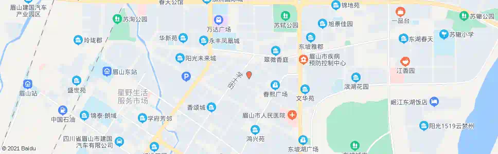 眉山金晨花园_公交站地图_眉山公交_妙搜公交查询2025