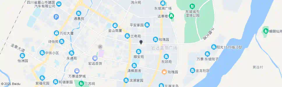 眉山玫瑰园八区_公交站地图_眉山公交_妙搜公交查询2025