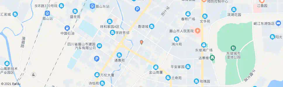 眉山杭州路北段_公交站地图_眉山公交_妙搜公交查询2025