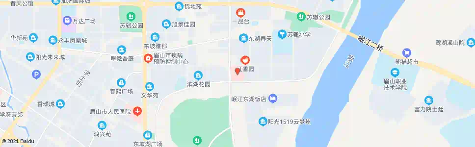 眉山三医院_公交站地图_眉山公交_妙搜公交查询2025