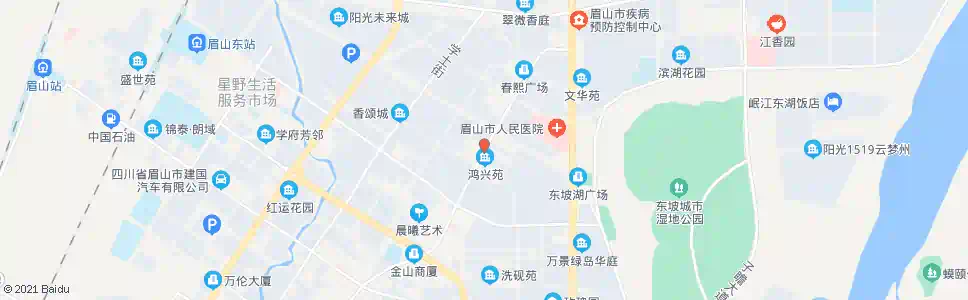 眉山岷江大道_公交站地图_眉山公交_妙搜公交查询2025