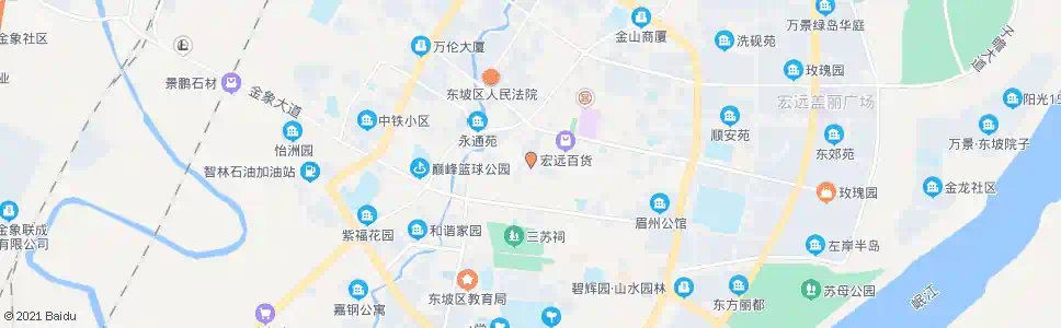 眉山商业街口_公交站地图_眉山公交_妙搜公交查询2025