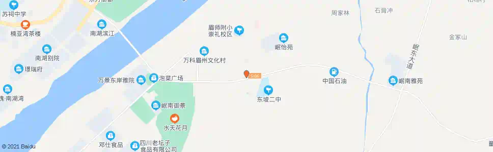 眉山崇礼十字路_公交站地图_眉山公交_妙搜公交查询2025