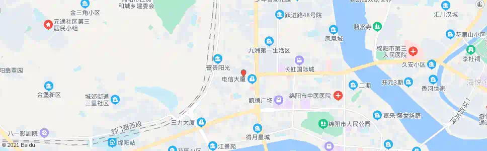 绵阳川西北灯具市场(公交公司)_公交站地图_绵阳公交_妙搜公交查询2025