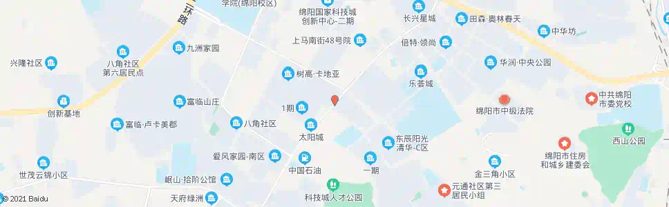 绵阳长兴太阳城_公交站地图_绵阳公交_妙搜公交查询2025