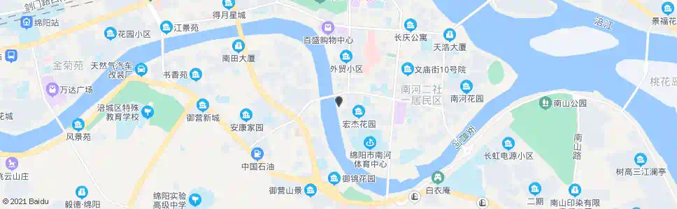 绵阳滨河路北段_公交站地图_绵阳公交_妙搜公交查询2025
