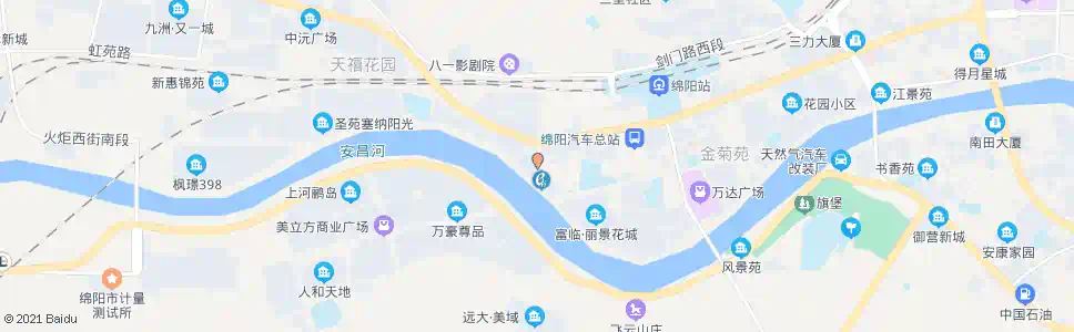 绵阳东辰宜家美_公交站地图_绵阳公交_妙搜公交查询2025