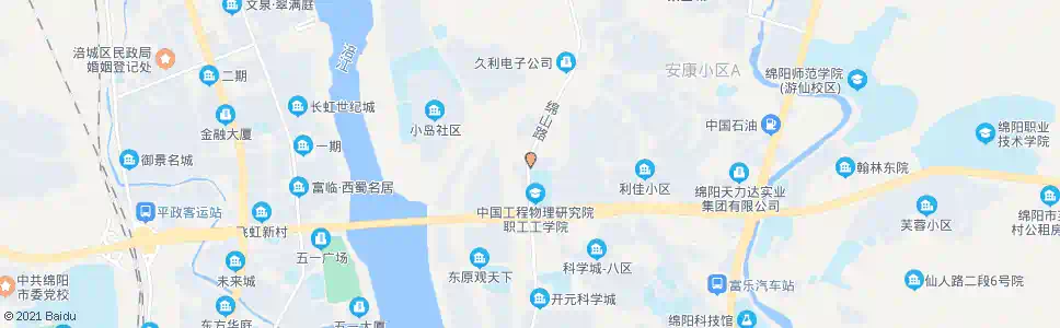 绵阳中物院技校_公交站地图_绵阳公交_妙搜公交查询2025