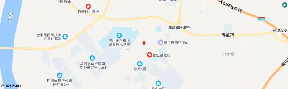 绵阳涪松街_公交站地图_绵阳公交_妙搜公交查询2025