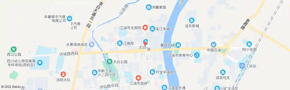 绵阳新太白小区_公交站地图_绵阳公交_妙搜公交查询2025