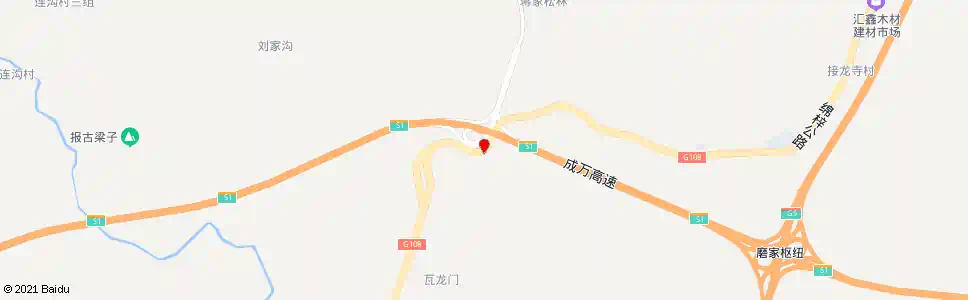 绵阳破庙子_公交站地图_绵阳公交_妙搜公交查询2025