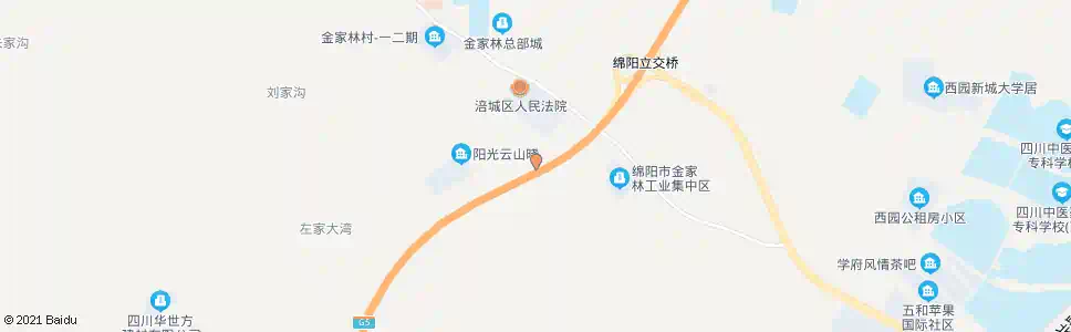绵阳金家陵_公交站地图_绵阳公交_妙搜公交查询2025
