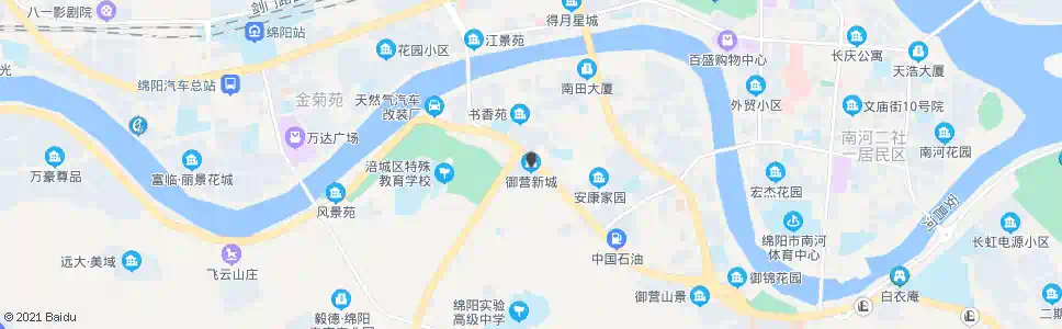 绵阳御营新城_公交站地图_绵阳公交_妙搜公交查询2025