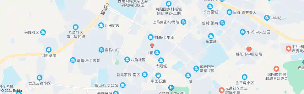 绵阳园兴东街_公交站地图_绵阳公交_妙搜公交查询2025
