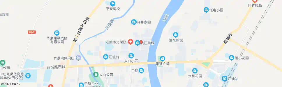 绵阳半岛1号酒店_公交站地图_绵阳公交_妙搜公交查询2025