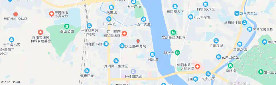 绵阳九洲跃进路1958_公交站地图_绵阳公交_妙搜公交查询2025