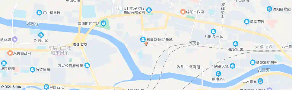 绵阳虹阳街_公交站地图_绵阳公交_妙搜公交查询2025