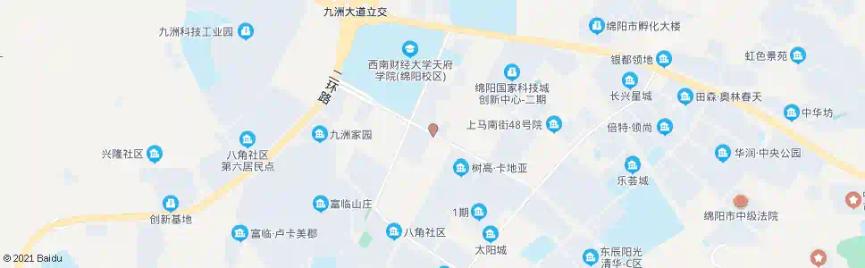 绵阳创业大道中段_公交站地图_绵阳公交_妙搜公交查询2025