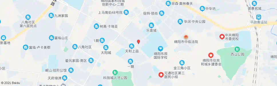 绵阳阳光清华_公交站地图_绵阳公交_妙搜公交查询2025