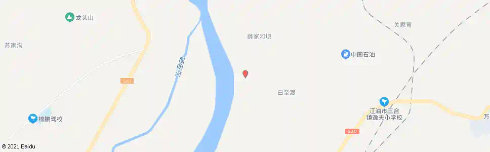 绵阳白至村_公交站地图_绵阳公交_妙搜公交查询2025