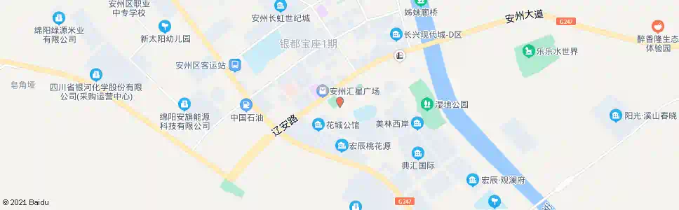 绵阳安县行政中心_公交站地图_绵阳公交_妙搜公交查询2025