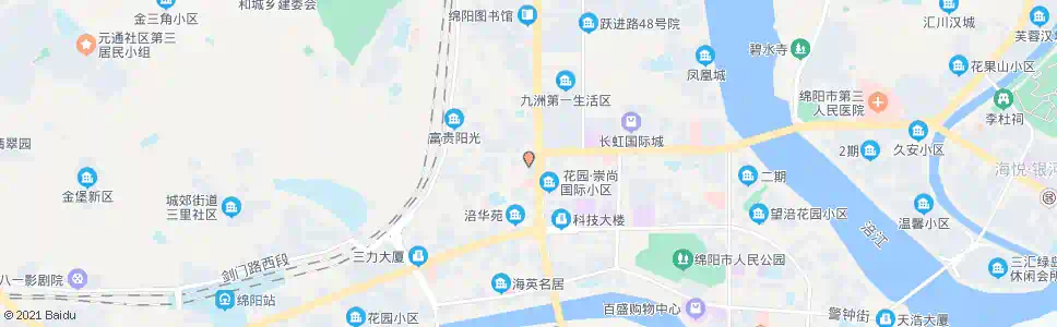 绵阳电信大楼_公交站地图_绵阳公交_妙搜公交查询2025