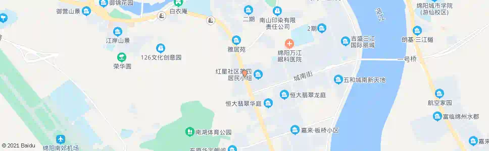 绵阳红星村四社_公交站地图_绵阳公交_妙搜公交查询2025