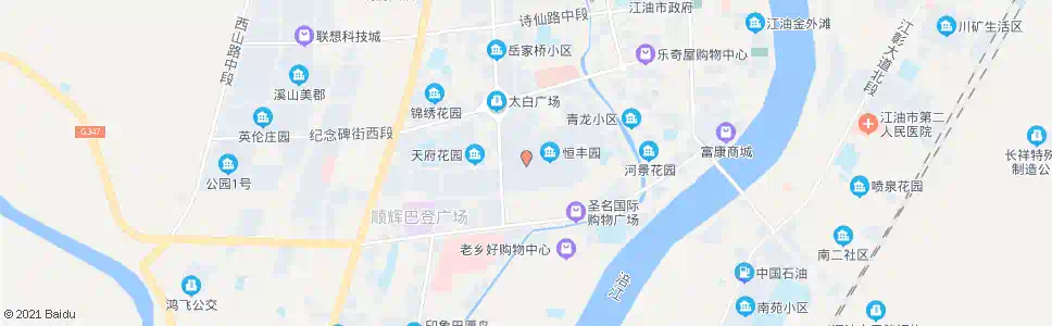 绵阳恒丰园小区_公交站地图_绵阳公交_妙搜公交查询2025