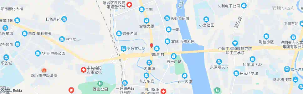 绵阳平政村_公交站地图_绵阳公交_妙搜公交查询2025
