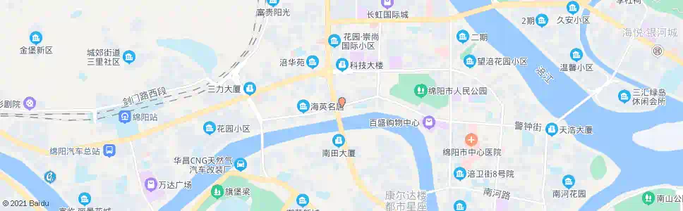 绵阳独言口腔门诊部_公交站地图_绵阳公交_妙搜公交查询2025