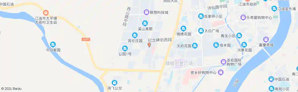 绵阳森林果园_公交站地图_绵阳公交_妙搜公交查询2025
