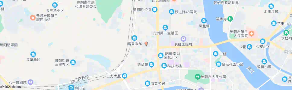 绵阳公汽司剑南市场_公交站地图_绵阳公交_妙搜公交查询2025