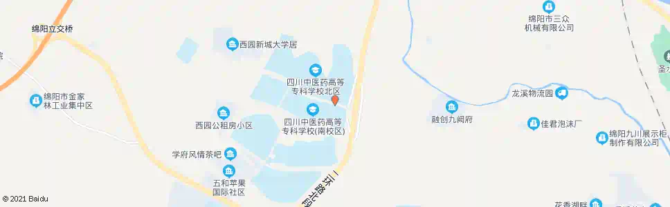 绵阳教育园区4号站_公交站地图_绵阳公交_妙搜公交查询2025