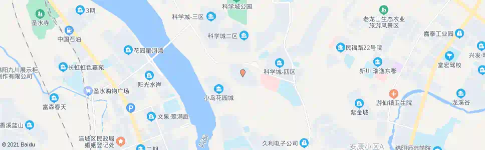 绵阳科学城五十所_公交站地图_绵阳公交_妙搜公交查询2025