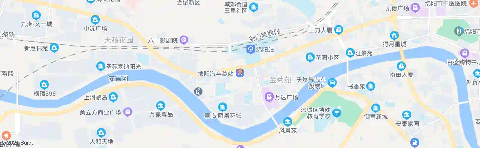 绵阳汽车北站入口_公交站地图_绵阳公交_妙搜公交查询2025