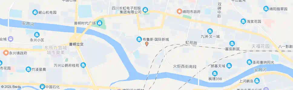 绵阳虹苑路_公交站地图_绵阳公交_妙搜公交查询2025