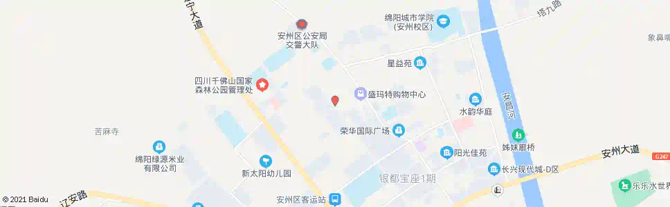 绵阳安县中心广场_公交站地图_绵阳公交_妙搜公交查询2025