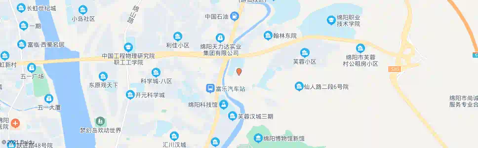 绵阳芙蓉村_公交站地图_绵阳公交_妙搜公交查询2025