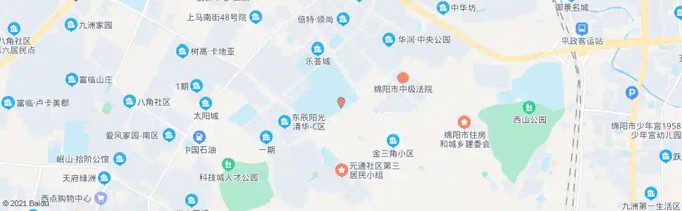绵阳园初中_公交站地图_绵阳公交_妙搜公交查询2025