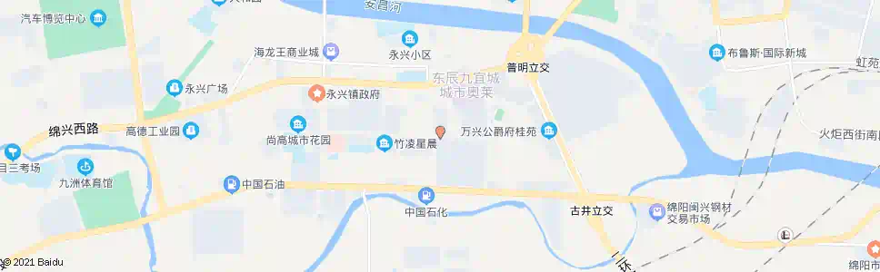 绵阳金祥寺_公交站地图_绵阳公交_妙搜公交查询2025