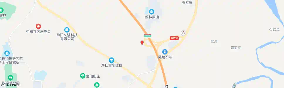 绵阳桃园村四社_公交站地图_绵阳公交_妙搜公交查询2025
