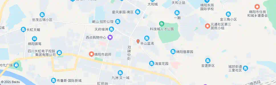 绵阳普明北路东段_公交站地图_绵阳公交_妙搜公交查询2025