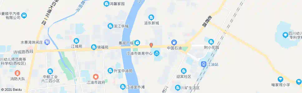 绵阳体育馆_公交站地图_绵阳公交_妙搜公交查询2025