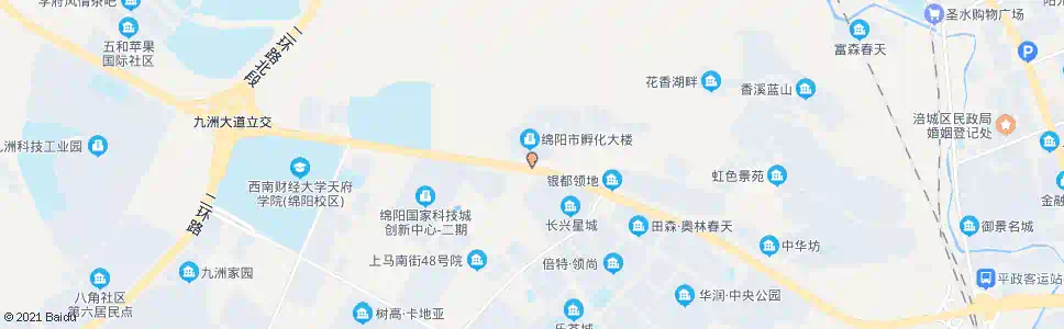 绵阳科创园教育园区4号站_公交站地图_绵阳公交_妙搜公交查询2025