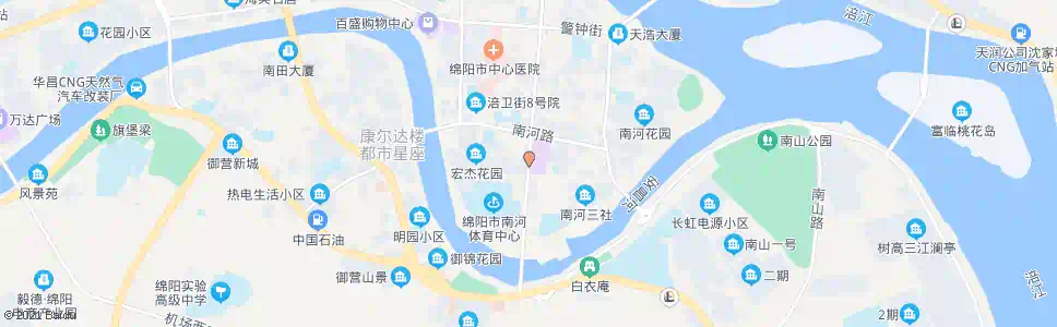 绵阳南桥眼科分院_公交站地图_绵阳公交_妙搜公交查询2025
