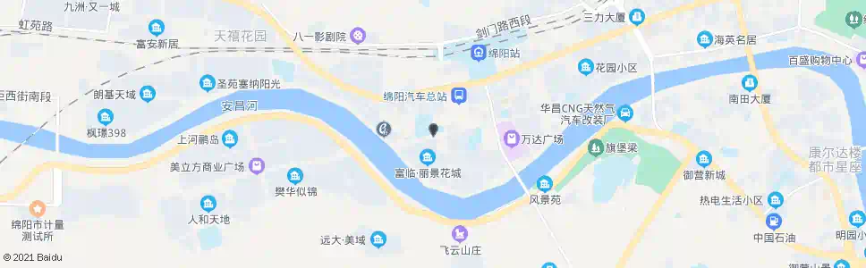 绵阳东辰小学_公交站地图_绵阳公交_妙搜公交查询2025