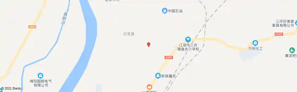 绵阳白林九队_公交站地图_绵阳公交_妙搜公交查询2025