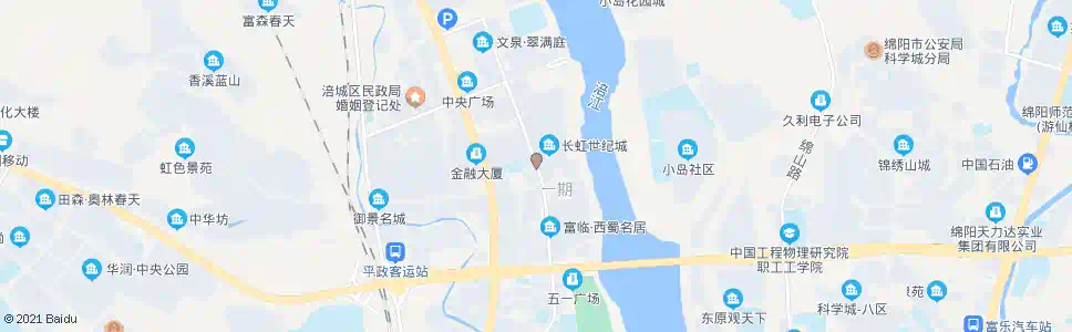 绵阳长虹世纪城_公交站地图_绵阳公交_妙搜公交查询2025