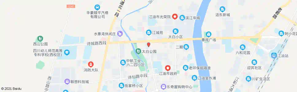 绵阳太白公寓_公交站地图_绵阳公交_妙搜公交查询2025